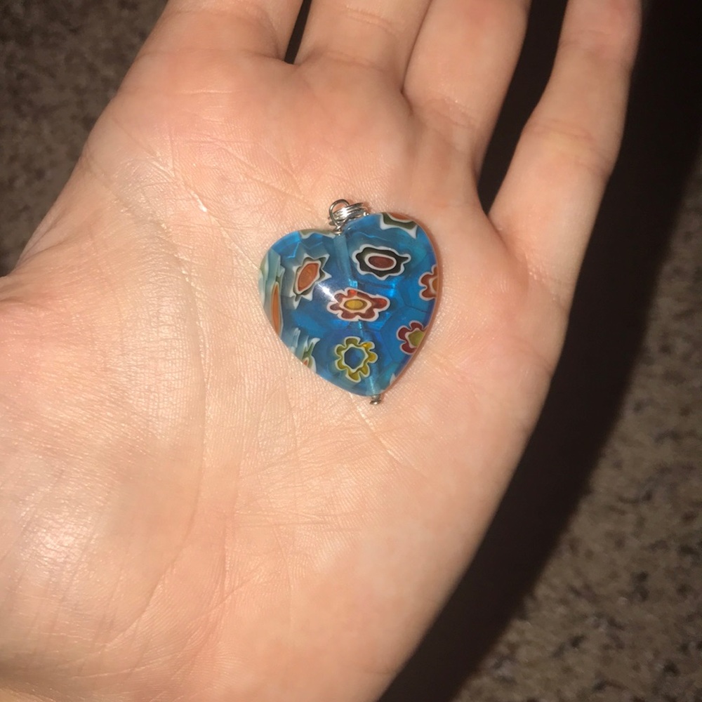 Heart-Shaped Gem with Flowers